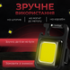 Ліхтарик портативний брелок USB з карабіном та магнітним кріпленням 909893980131 фото 5