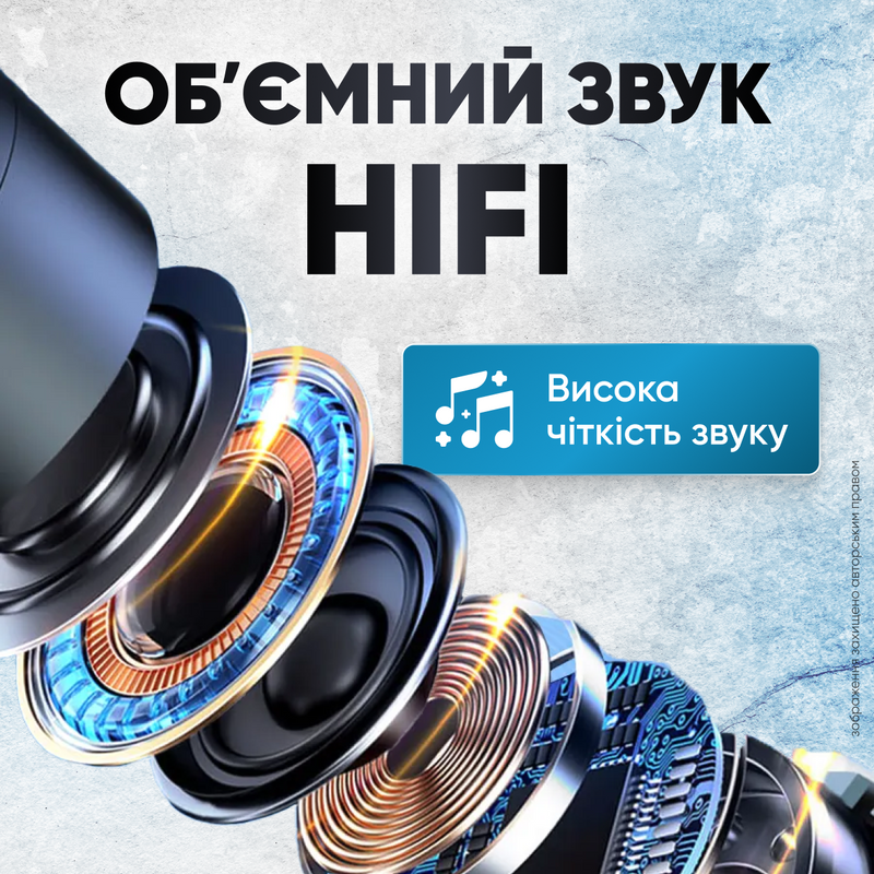 Гарнітура Bluetooth бездротова з мікрофоном Hands Free для розмов шумоподавлення ENC моно навушник LED дисплей зарядний кейс 1750260102805 фото