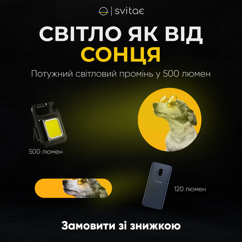 Ліхтарик портативний брелок USB з карабіном та магнітним кріпленням 909893980131 фото