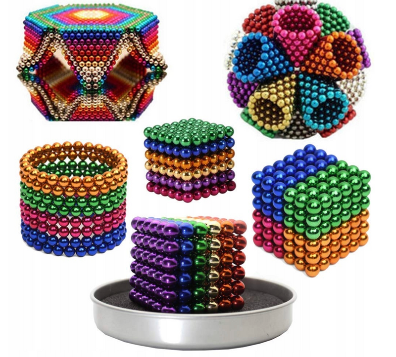 Магнитные шарики Куб 6 мм 3D головоломка NEO CUBE конструктор развивающая игра антистресс творческий набор для детей взрослых 1764591773433 фото