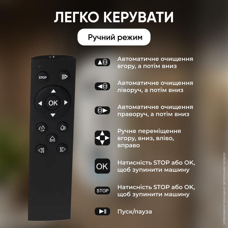 Робот для миття вікон розумний із пультом дистанційного керування мийник склоочисник віконний пилосос 7815926341783 фото