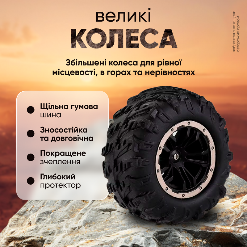 Машина на радіокеруванні для дітей джип на радіоуправлінні іграшка дитяча машинки на пульті управління 9358274619283 фото