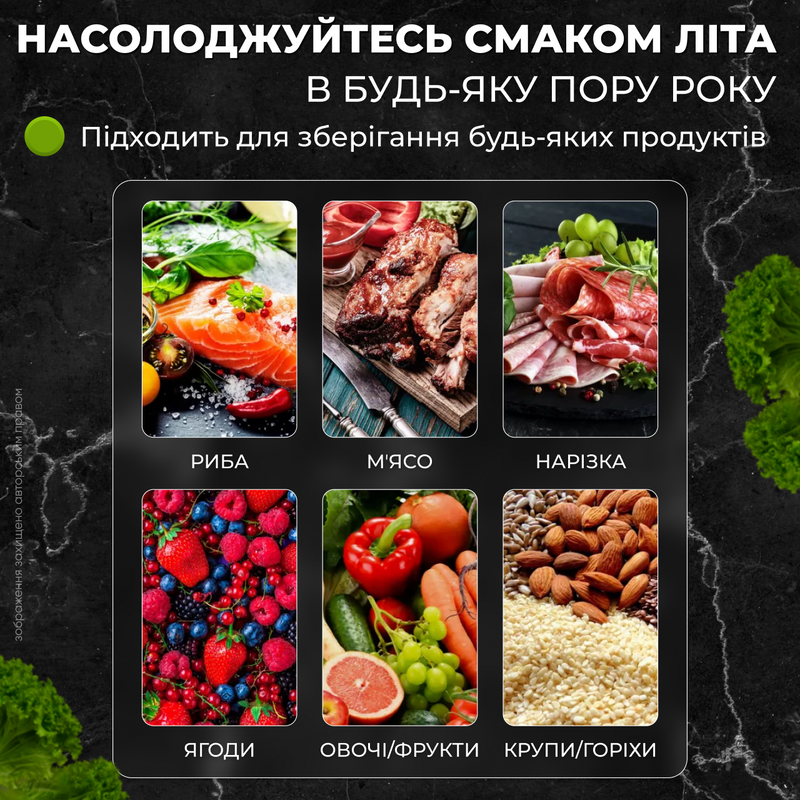 Пакет для вакууматора Набор для вакуумирования пищевые в рулоне для запайки продуктов Сменная пленка 25см 1749471794676 фото
