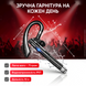 Гарнітура Bluetooth бездротова з мікрофоном Hands Free для розмов шумоподавлення ENC моно навушник LED дисплей  3477260784 фото 5
