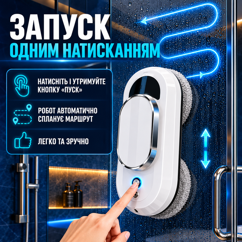 Робот для миття вікон Розумний робот пилосос з пультом дистанційного керування Робот мийник для миття вікон 6548964631556 фото