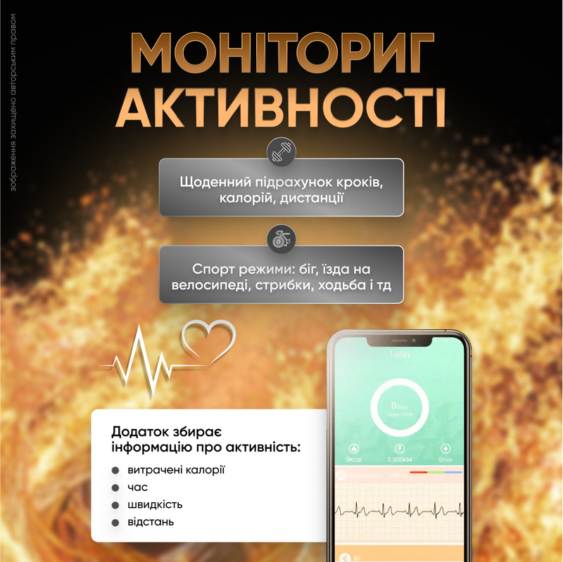 Смарт кольцо с трекером умное водонепроницаемое фитнес-кольцо кольцо для измерения шагов пульса сна кислорода в крови Размер 11 1756903571712 фото