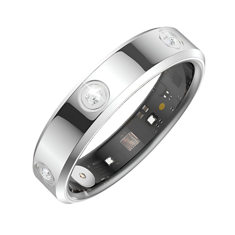 Смарт кольцо с трекером умное водонепроницаемое фитнес-кольцо кольцо для измерения шагов пульса сна кислорода в крови Размер 11 1756903571712 фото
