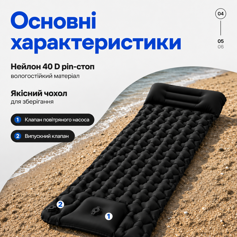 Туристический коврик каремат надувной ковер каримат матрас с подушкой водонепроницаемый матрас для кемпинга компактный быстрое надувание для туризма для отдыха 7891234567891 фото