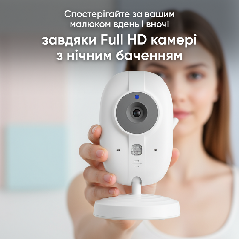 Видеоняняня радионяня с камерой цифровая беспроводная двусторонняя связь ночное видение мониторинг родительский блок наблюдения 8949461832322 фото