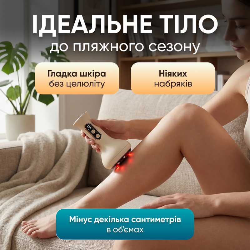 Массажер вакуумный для тела шеи универсальный электрический антицеллюлитный с горячим компрессом щеточным 1750950545234 фото