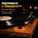Виниловый проигрыватель виниловых пластинок дисков с 2 стереодинамиками колонками винтажная аудиосистема граммофон беспроводной 3-скоростной 33/45/78 об/мин дерево 6006654973 фото 6