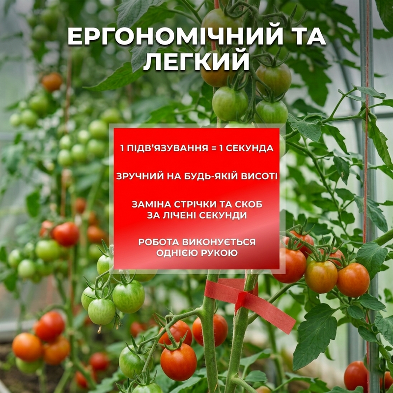 Степлер для подвязки растений винограда деревьев садовый усиленный таппенер пистолет для подвязки томатов кустов  овощей цветов инструмент для фиксации комплект для дачи  1771322885163 фото