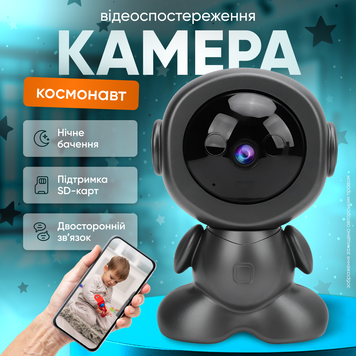Відеокамера відеоняня цифрова з датчиком руху цифрова радіоняня камера ведмедик для дітей і тварин з нічним режимом 1752046111328 фото