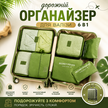 Набор дорожных органайзеров 6 шт  7117198722225 фото