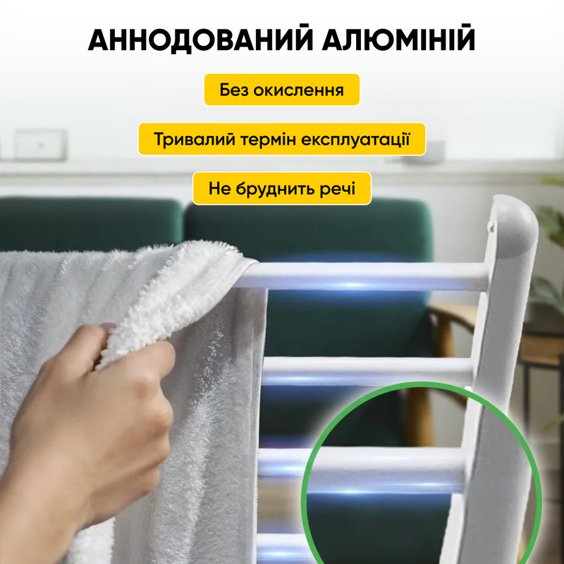 Электрическая сушилка для белья электросушилка для одежды полотенец электрическая с подогревом компактная складная напольная раскладная электросушилка напольные сушки 230W 4509667236896 фото