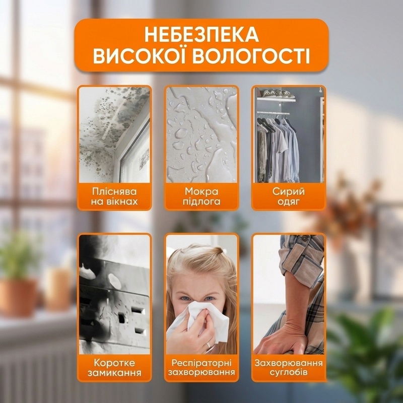 Осушитель воздуха от влаги сырости плесени конденсата с LED-подсветкой таймером ионизацией мощный электрический бытовой портативный поглотитель влаги для комнаты 1769694559029 фото