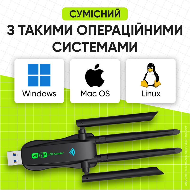 Адаптер wifi двухдиапазонный для ПК ноутбука быстрый беспроводной вай фай ресивер в компьютер 1755508331303 фото
