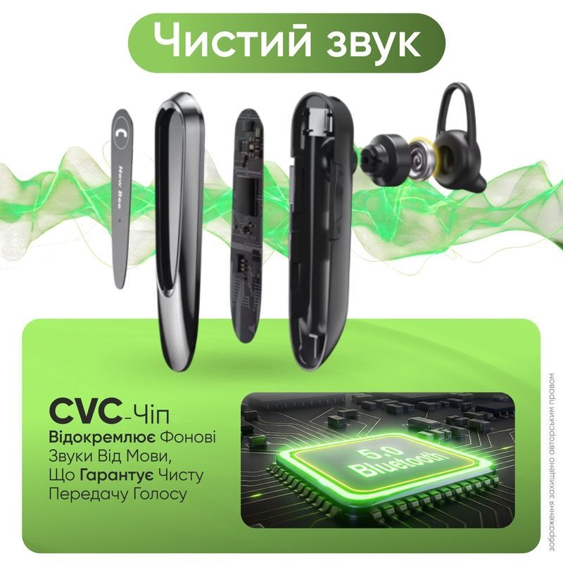 Гарнитура Bluetooth для разговоров беспроводная шумоподавление ENC LED дисплей зарядный кейс совместимая Android iOS для смартфона  1761131865331 фото