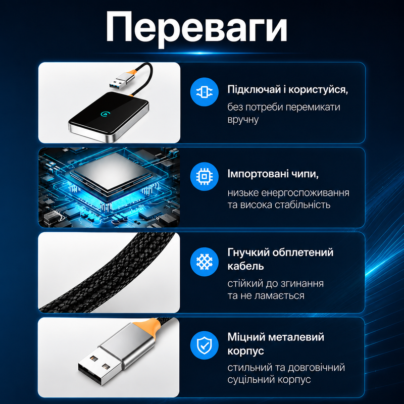 Беспроводной CarPlay адаптер для авто Apple CarPlay Wireless Android Auto USB Type-A Type-C адаптер для мультимедиа автомобиля переходник для подключения телефона блютуз 1776063871345 фото