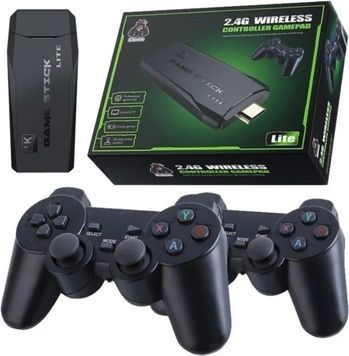 Игровая консоль приставка для ТВ с 2 беспроводными джойстиками 10000 игр 4K HDMI консоль для телевизора 1764150609138 фото